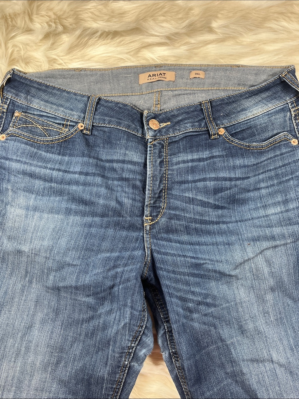 Ariat R.E.A.L Western Jeans 18W 34L Bootcut - Picture 2 of 8